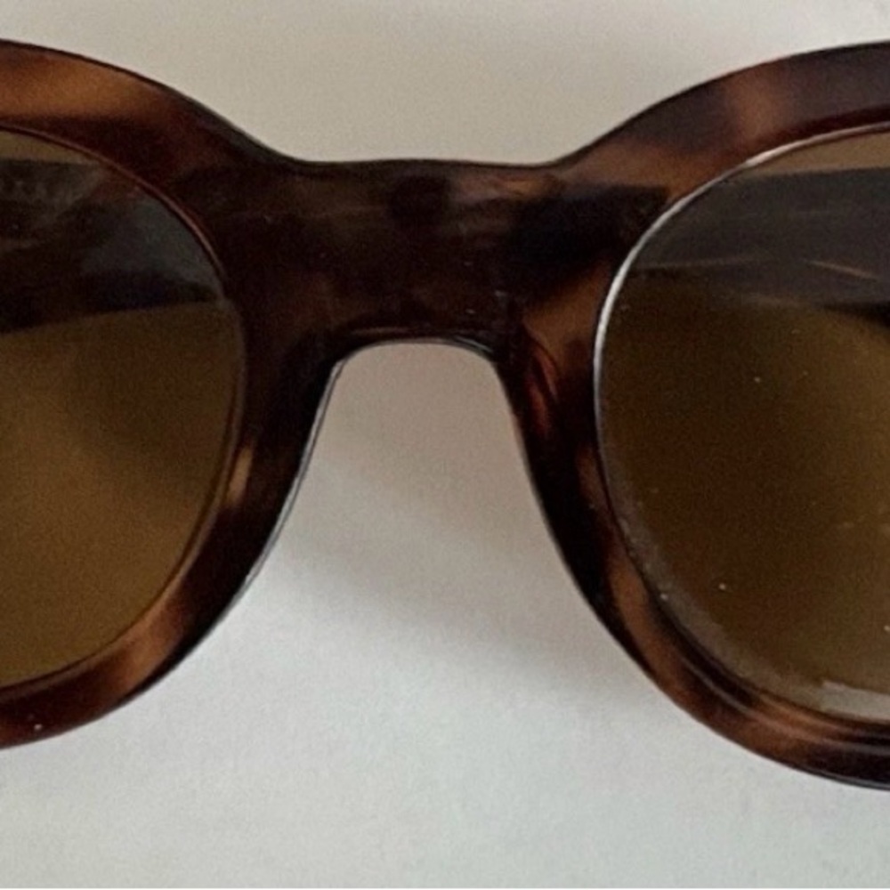 Cole Haan Dark Tortoiseshell Round Sunglasses -